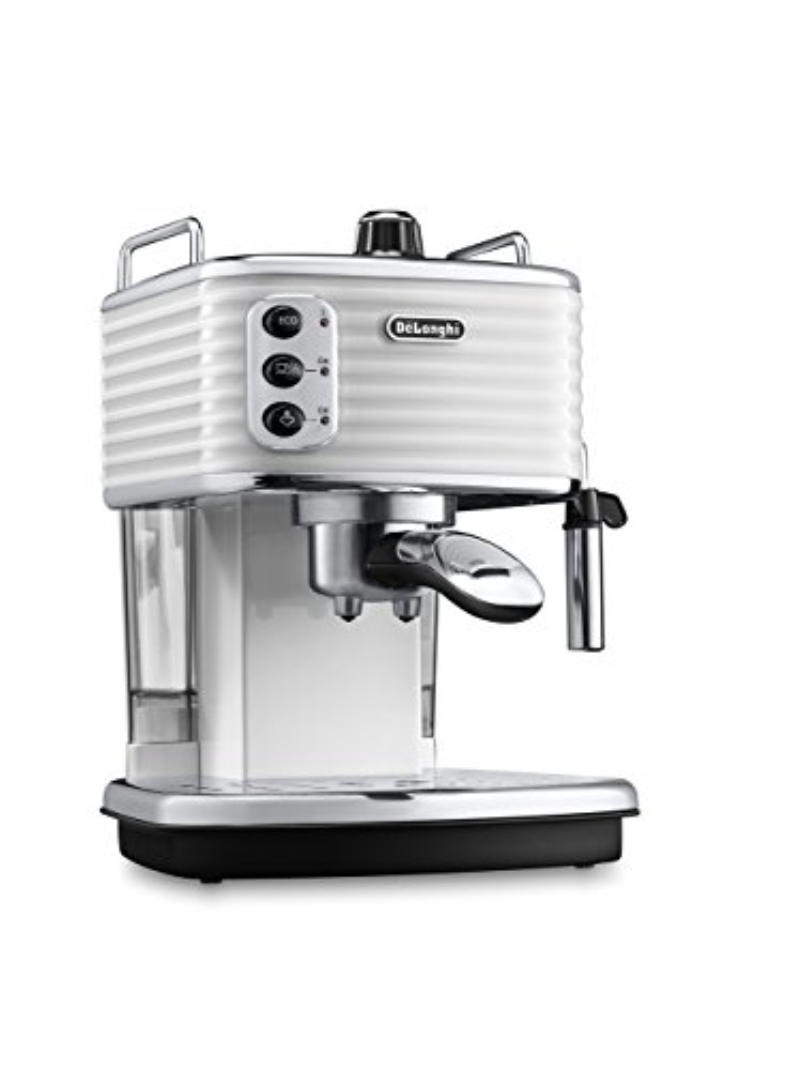 DELONGHI Nespresso Scultura macchina da caffè in polvere e cialde ECZ351W bianco